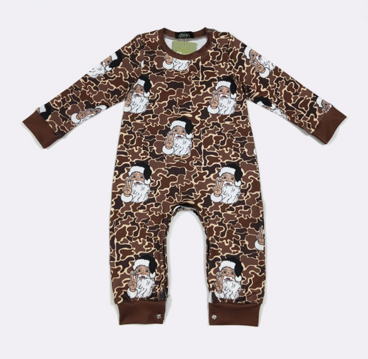Santa Camo Romper