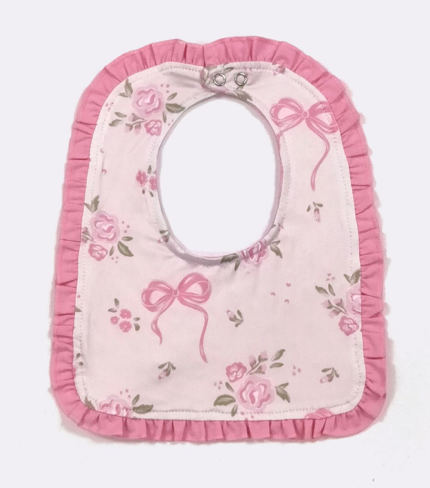 Soft Pink Elegant Baby Bib