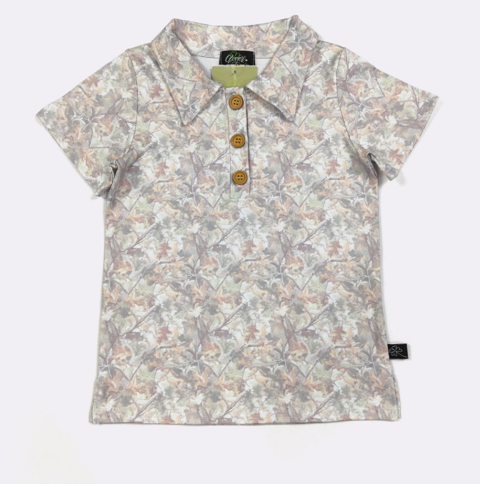Muffled Camo Boy Collar Shirt (ETA: 10/21/26)