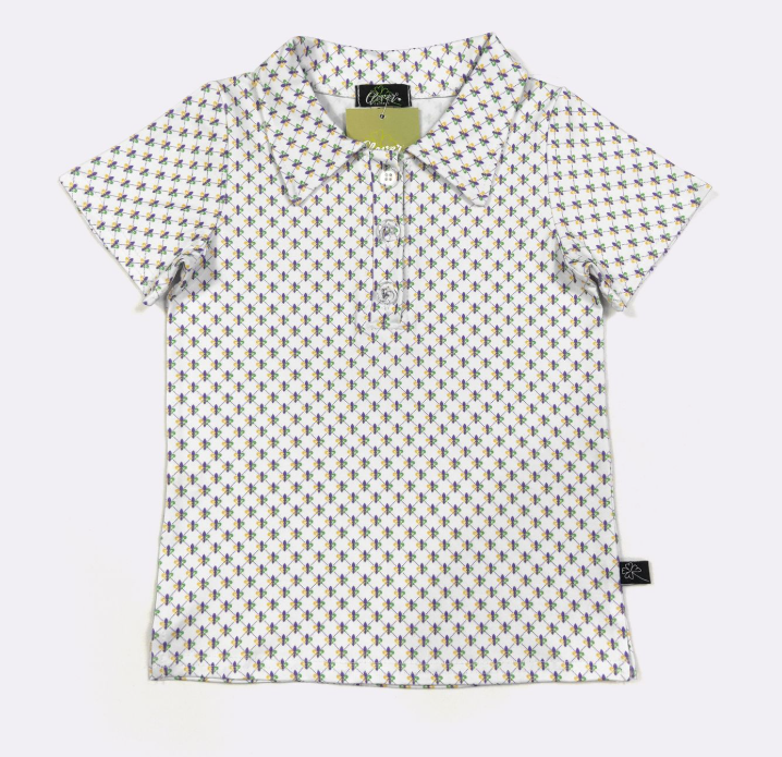 Fleur De Lis Boy Collar Shirt (ETA: 10/21/26)