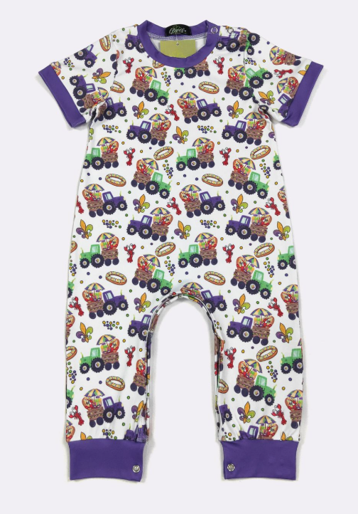 Mardi Gras Parade Boy Romper (ETA: 10/21/26)