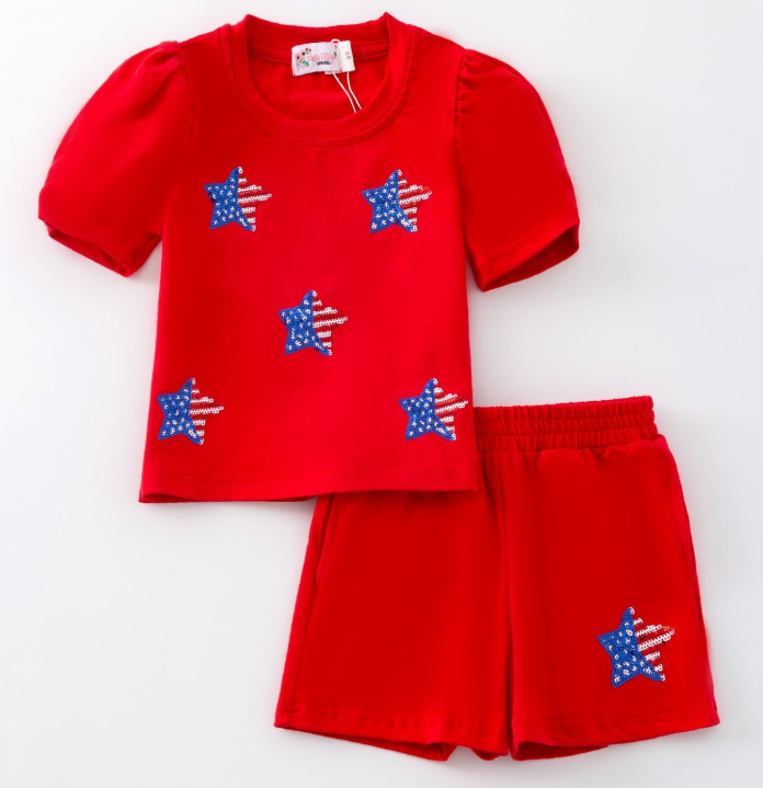 Patriotic Stars Sequin Set