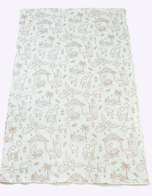 Nativity Boy Minky Blanket