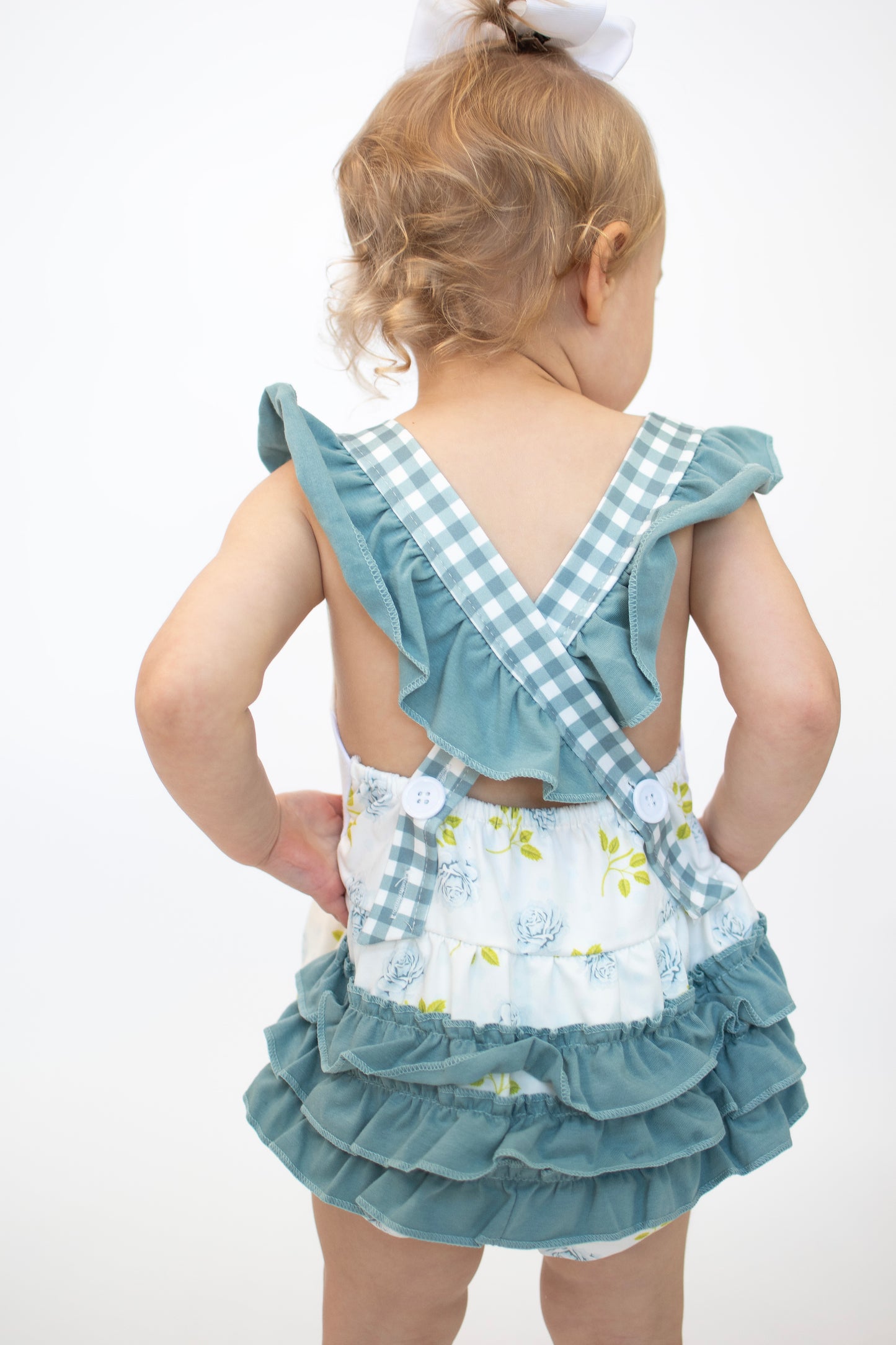 Teal Floral MAMA'S GIRL Bubble