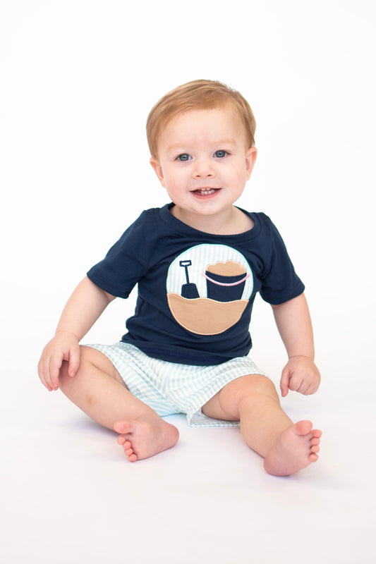 The Beach Day Applique Boy Set