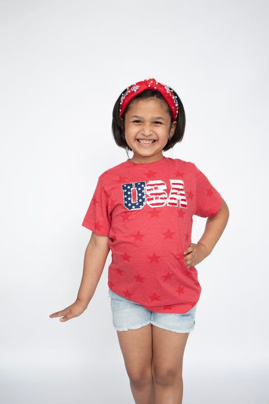 USA Red, White, and Blue Youth Tee