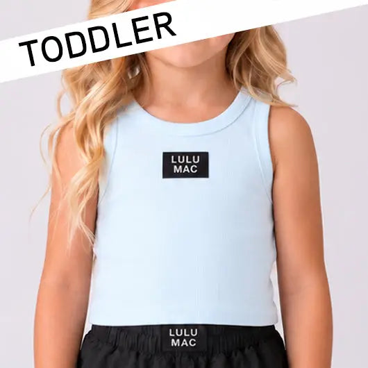 Light Blue Toddler Solid Tank (PRESALE: ETA 7/20/26)