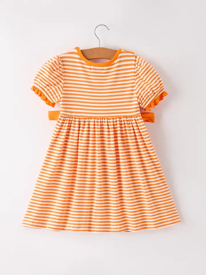 Black Cat Stripe Dress