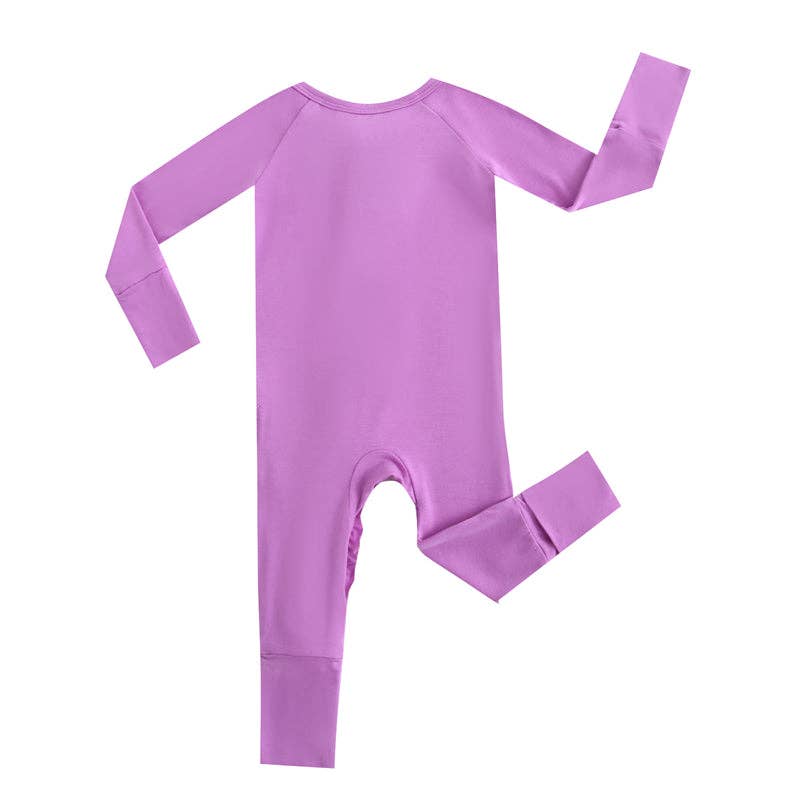 Luxie Lavender Ruffled Convertible Romper