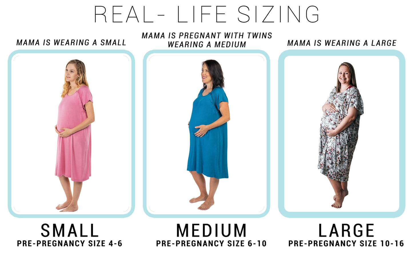 Navy Blue Maternity Mommy Labor and Delivery/ Nursing Gown