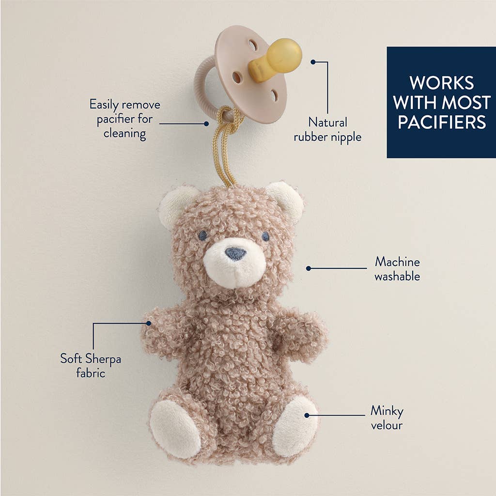 *FOUR OPTIONS* Bitzy Pal Natural Rubber Pacifier & Plush