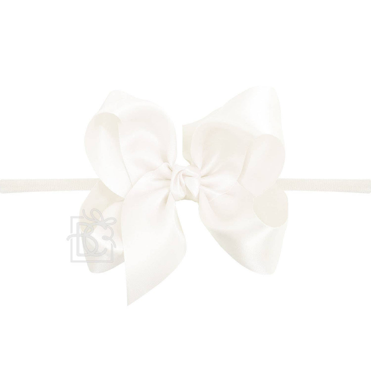1/4" PANTYHOSE HEADBAND W/SATIN BOW