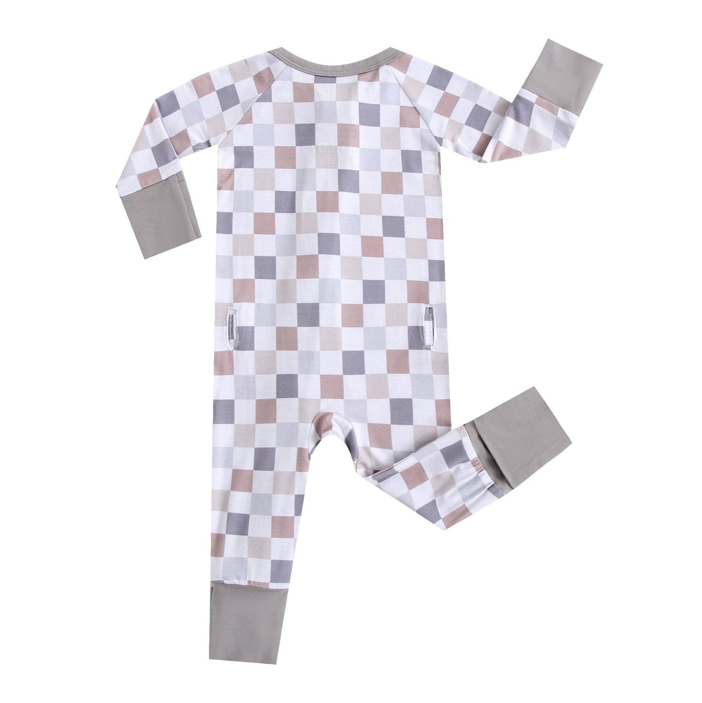 Check It Out Zippered Baby Romper