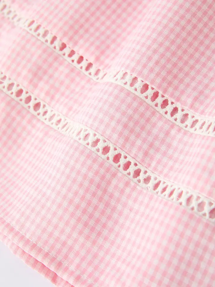 Pink Smocked Cross Dress