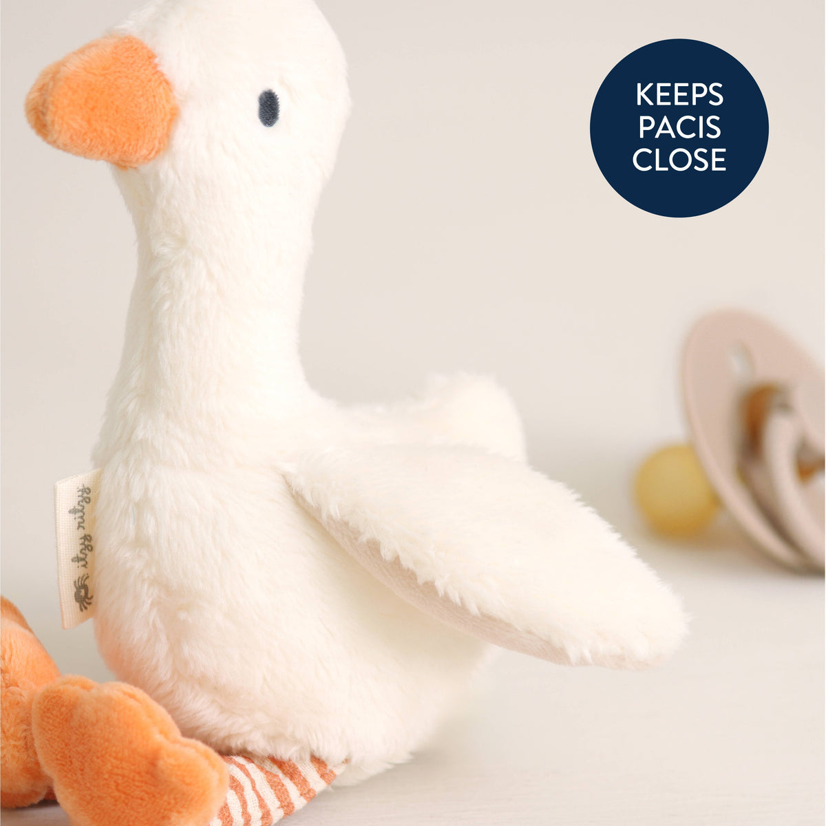 *FOUR OPTIONS* Bitzy Pal Natural Rubber Pacifier & Plush
