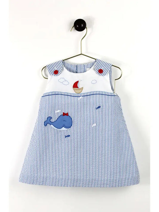 Whale applique Dress by Petite Ami
