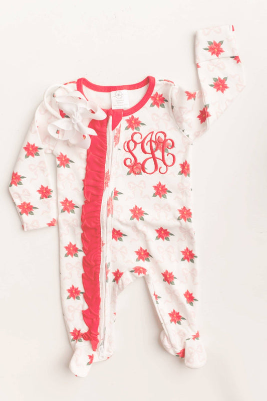Christmas Zip Footie