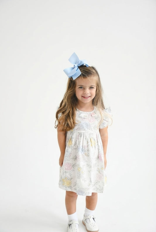 Bouquet Floral Ruffle Dress