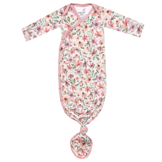Newborn Knotted Gown - Natalie