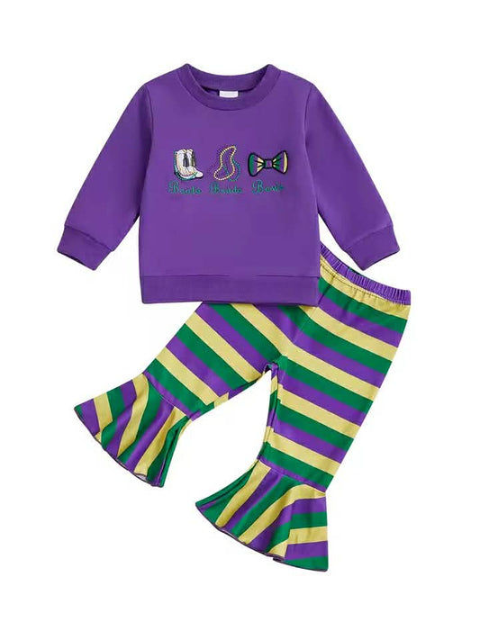 Boots, Bows, Beads Pant Set