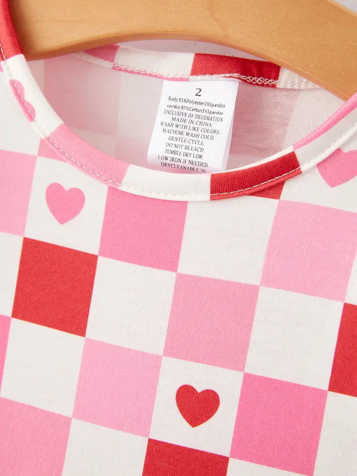 Checkerboard Hearts Dress