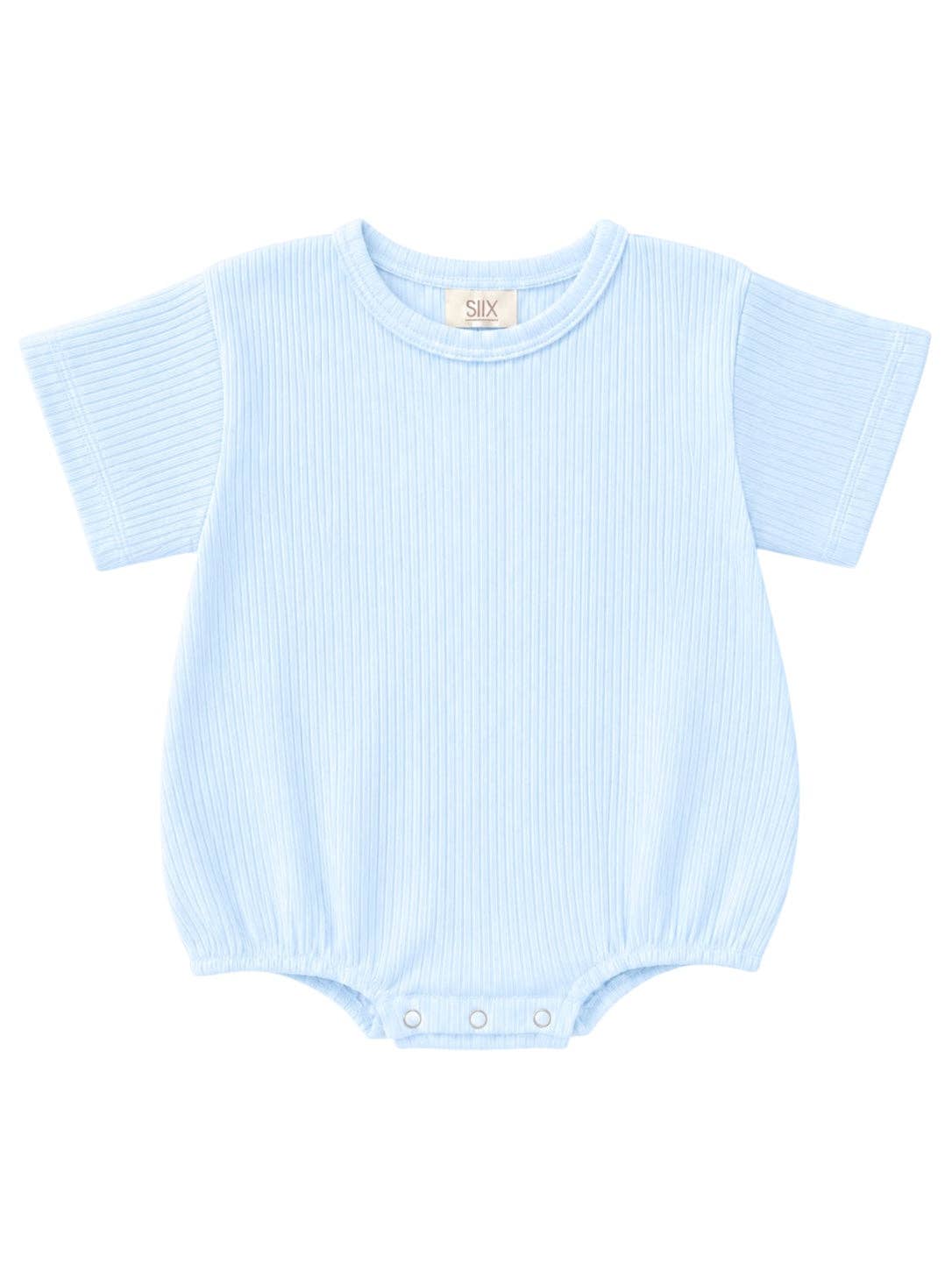 Baby Blue / Ribbed T-Shirt Bubble