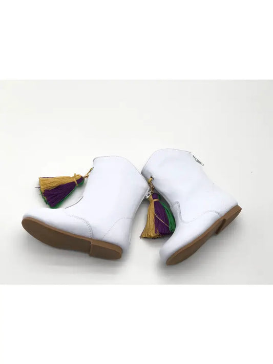 Mardi Gras Boots - SIZE UP At LEAST one size