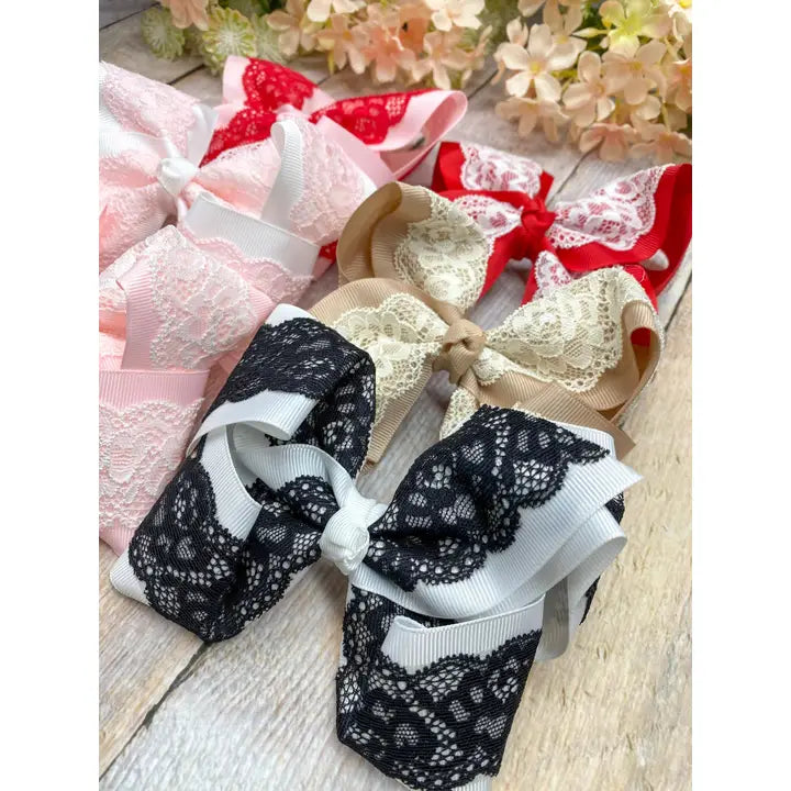 Chantilly Lace Two-Tone Bow