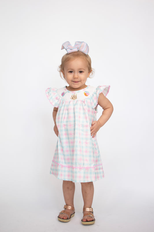 Beach Smocked Girl Dress