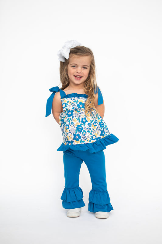 Blue Belle Charm Pant Set