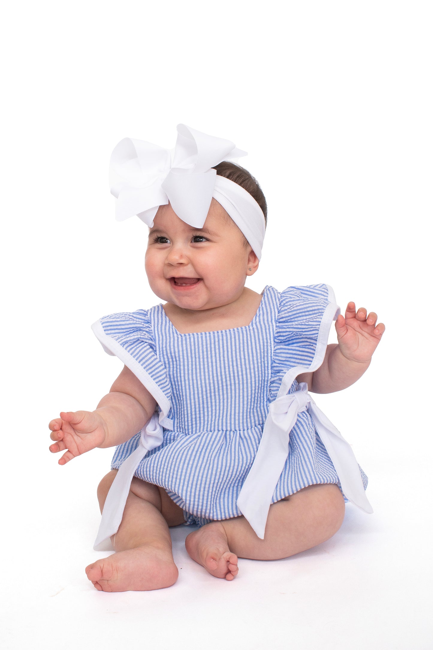 Seersucker Sweetness Romper
