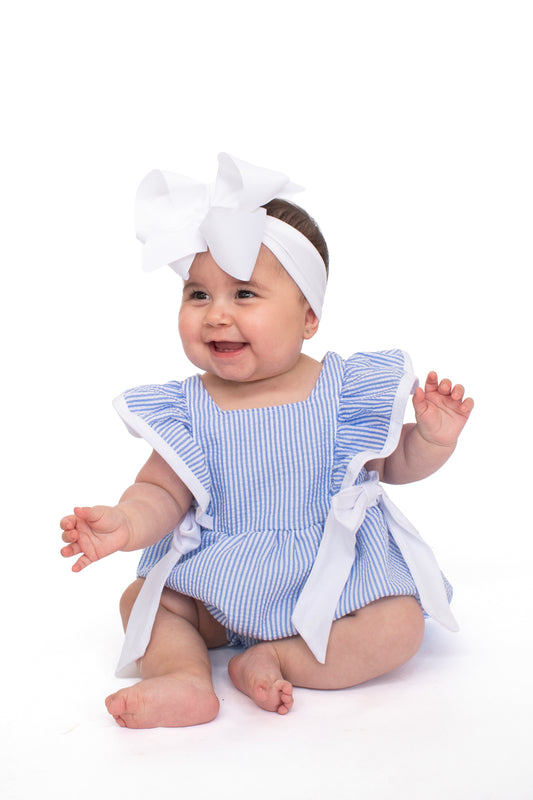 Seersucker Sweetness Romper