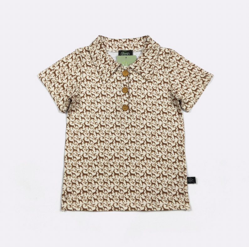 Bucks N Ducks Boy Collar Shirt