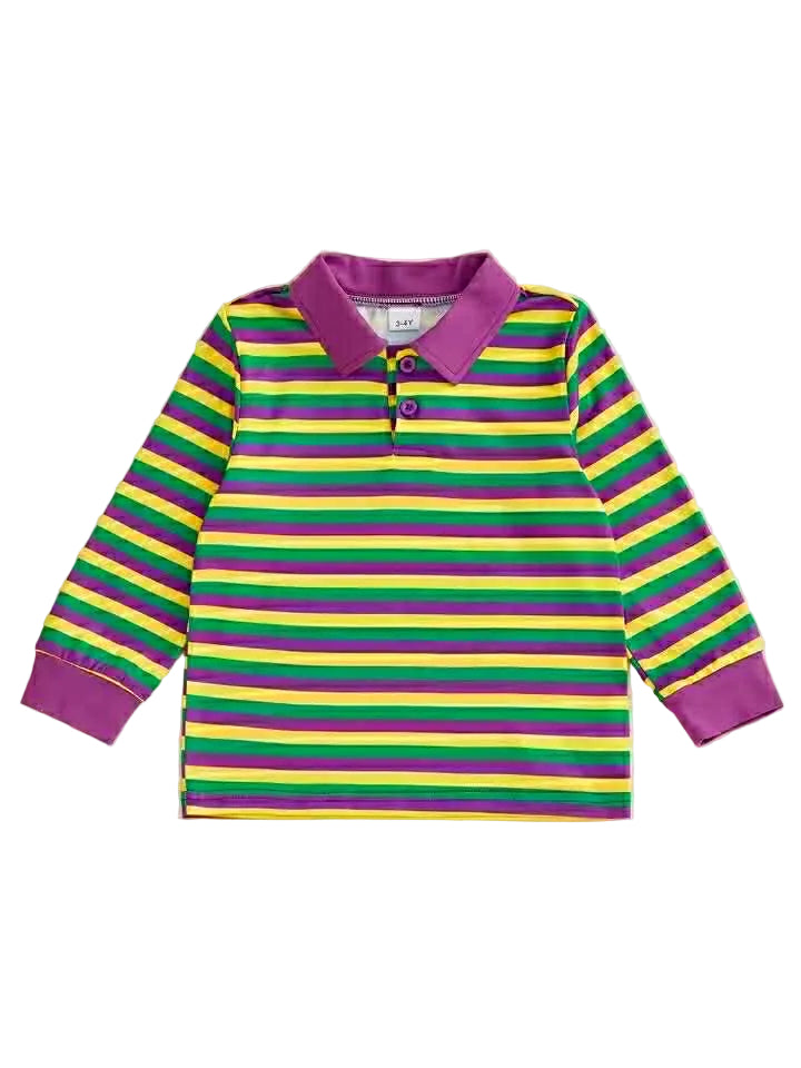 Mardi Stripes Collared Shirt