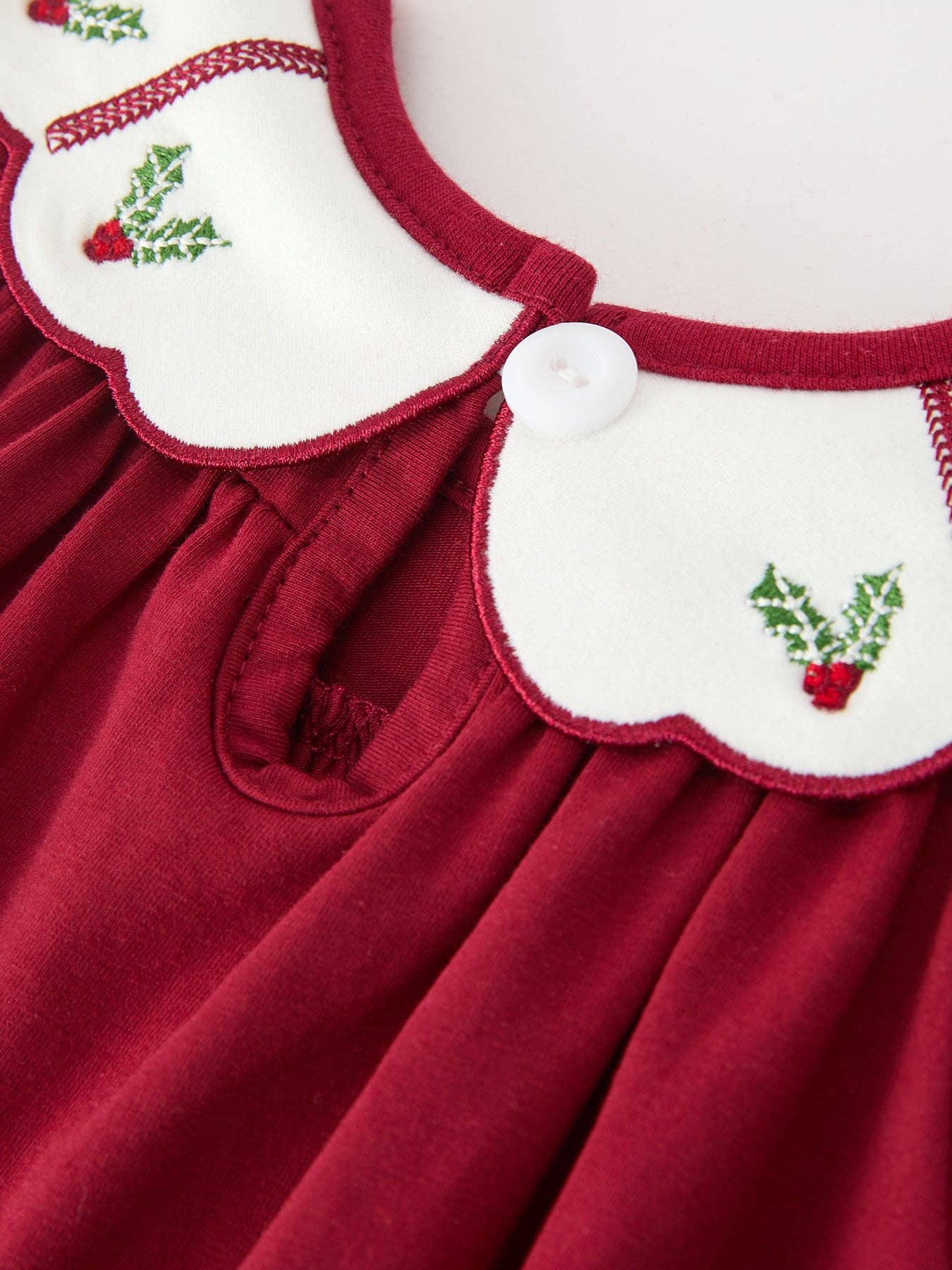 Christmas Holly Petals Romper - ETA mid/late September