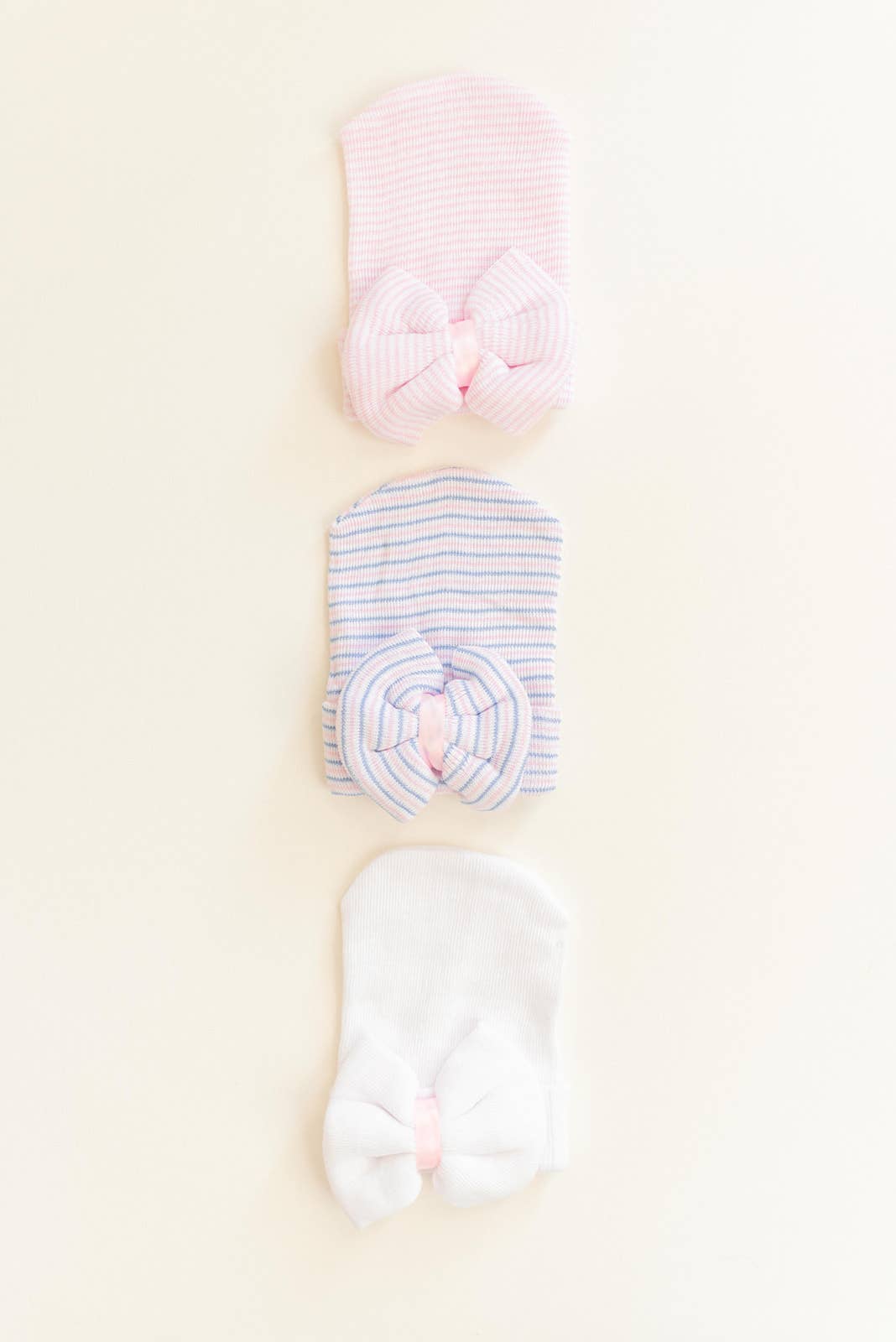 Newborn Baby Bow Hat baby girls - Baby Hats - Newborn Hats