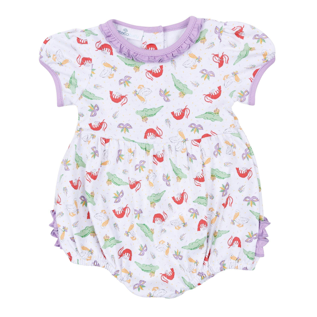 Bayou Pals Print Ruffle Bubble
