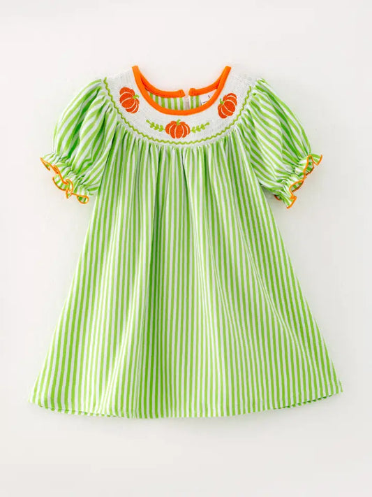 Green 3 Pumpkins Dress