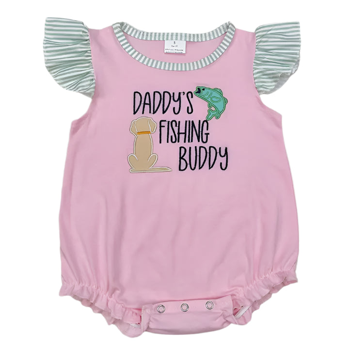 Daddy's Fishing Buddy Girl Romper