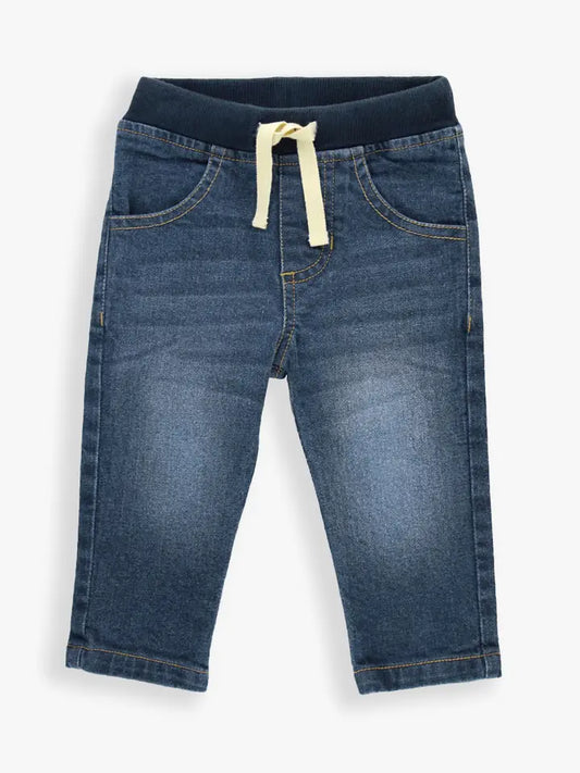 Boys Medium Wash Denim Stretch Denim Pull-On Jeans (Ruggedbutts)