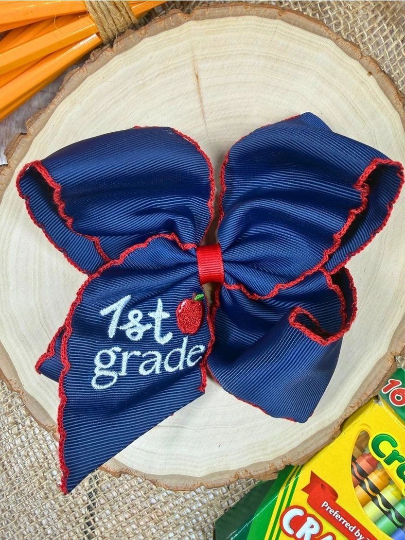 Navy/Red Grade Bows