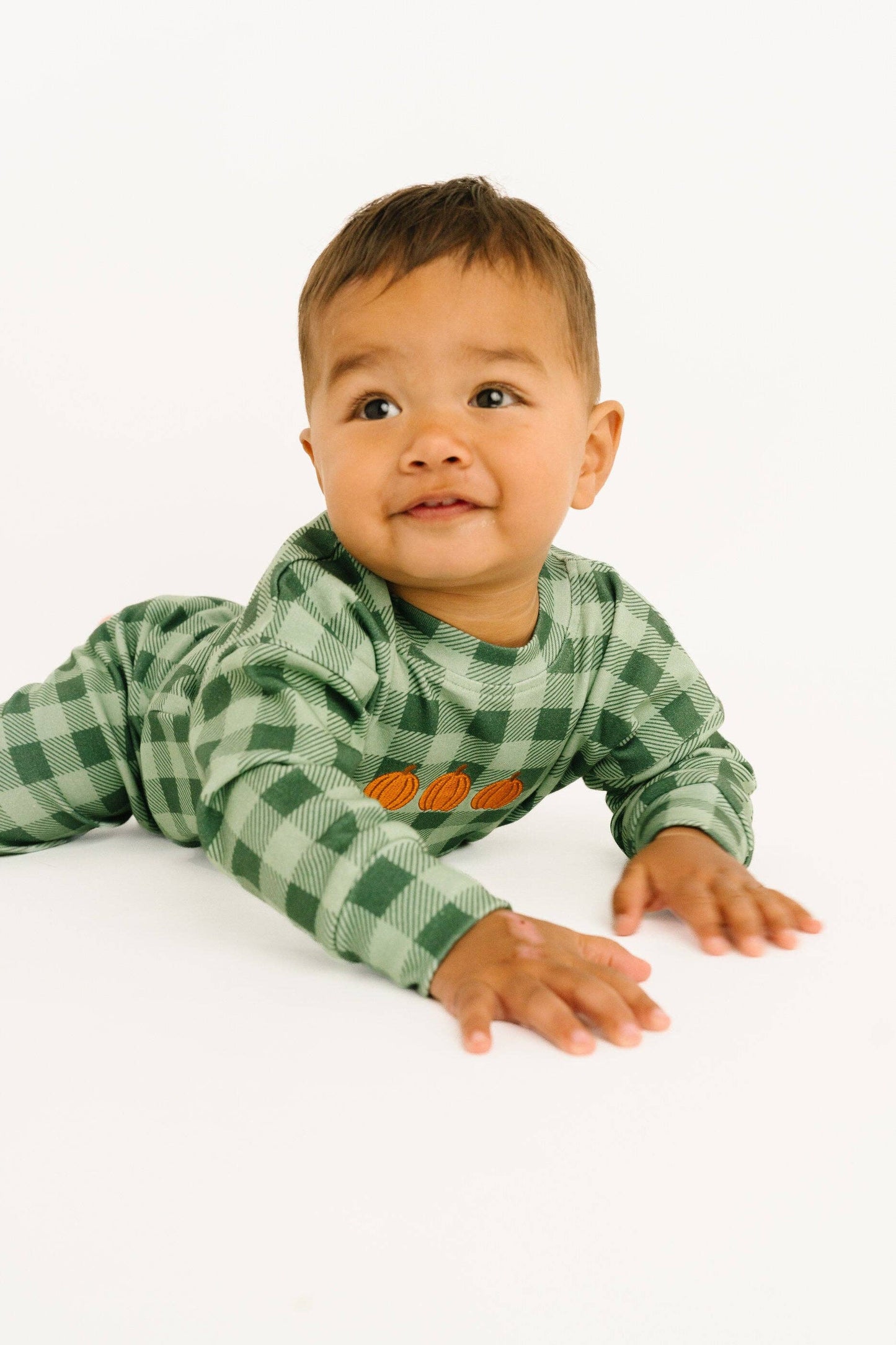 Pumpkin Season Embroidered Crewneck Set