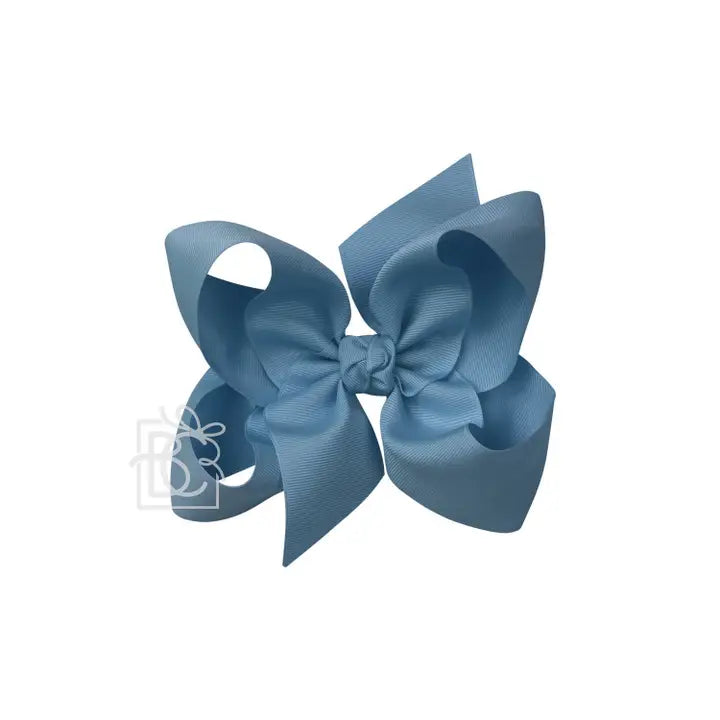 Signature Grosgrain Bow On Clip" - 6.5" (multiple colors)