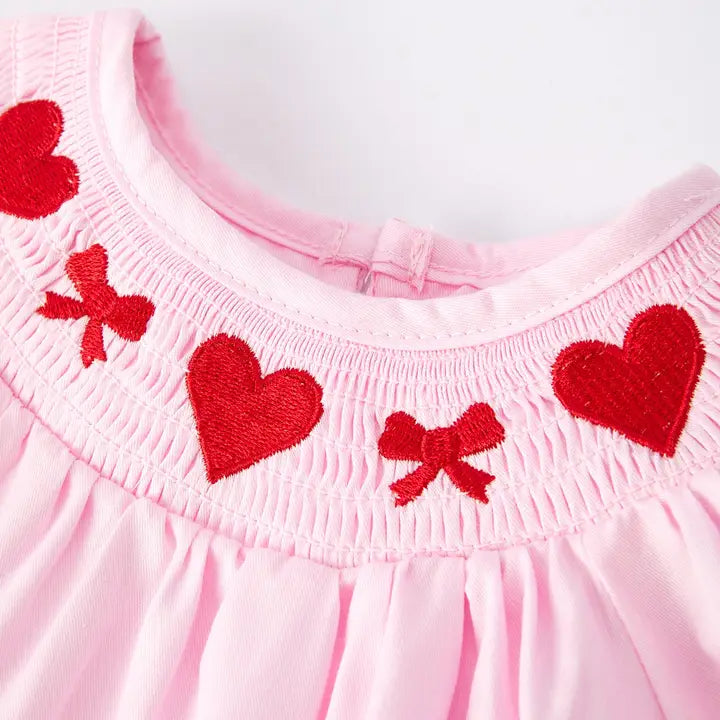 Blushing Hearts Girl Romper