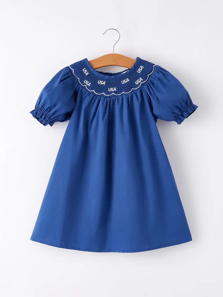 USA Smocked Dress