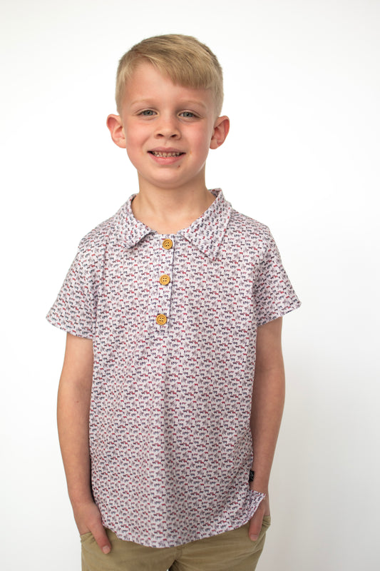 Ropin' Boy Collar Shirt