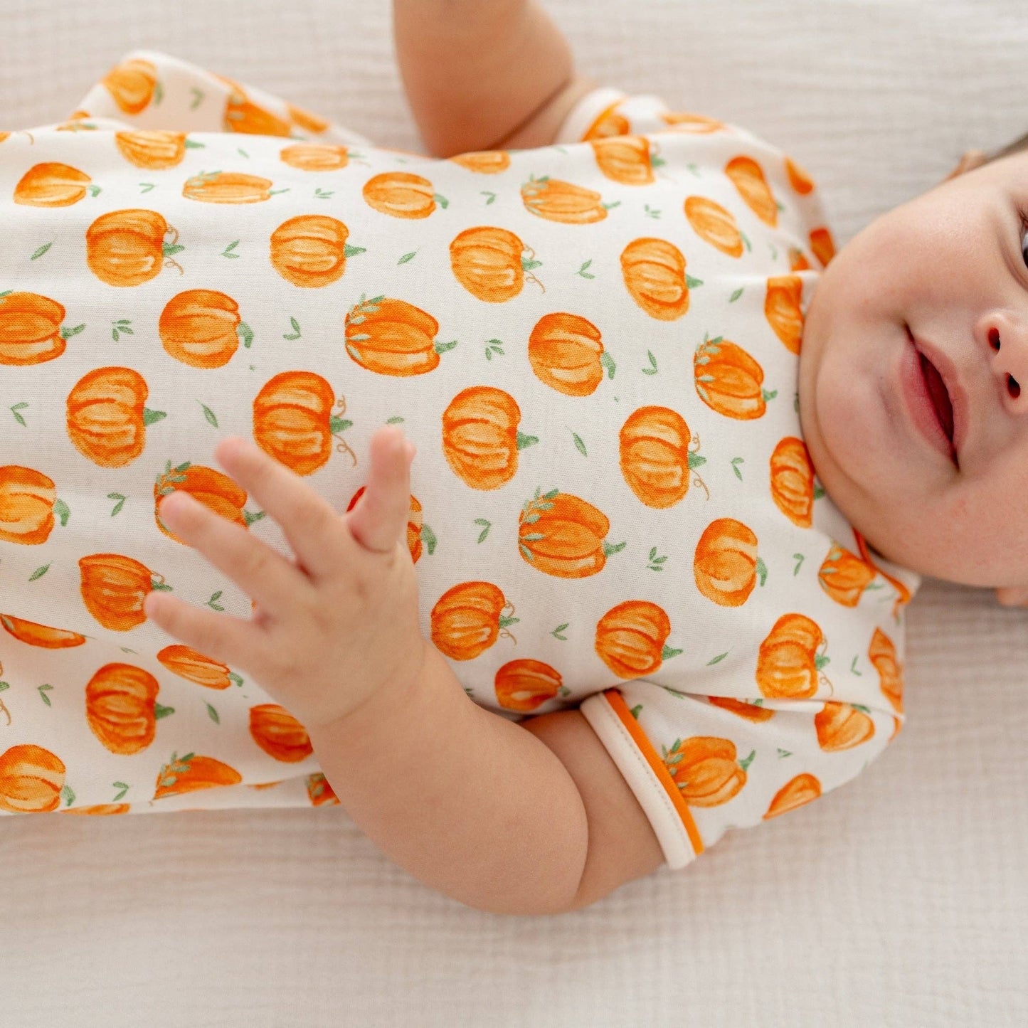Pumpkin Grove Baby Boy Short Sleeve Bubble