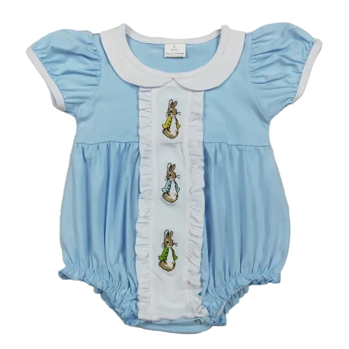 Baby Girl Rabbit Easter Bubble