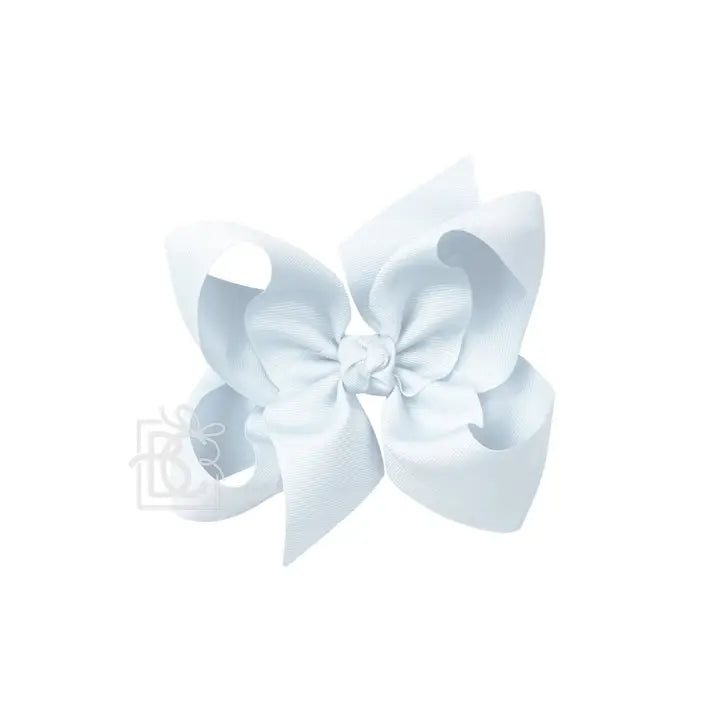 Signature Grosgrain Bow On Clip" - 6.5" (multiple colors)