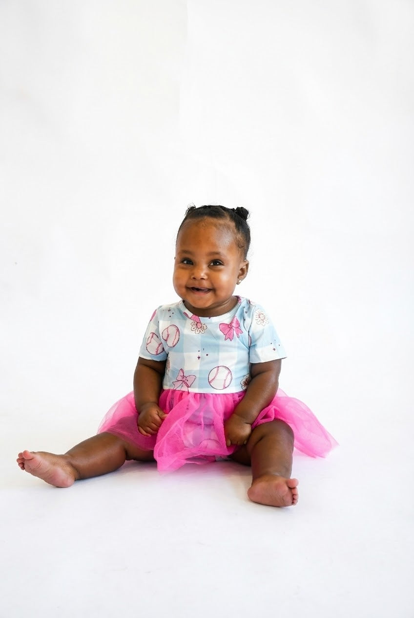 Take Me Out to the Bow Game Tutu Bodysuit